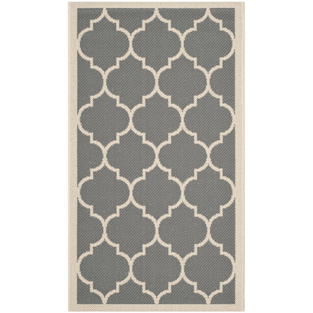 Kerns Looped Anthracite/Beige Indoor/Outdoor Rug