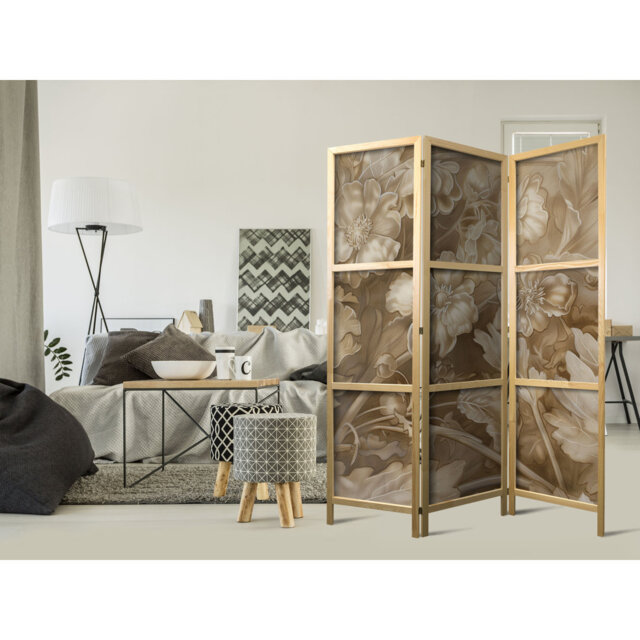 1710cm H Solid Wood Folding Room Divider