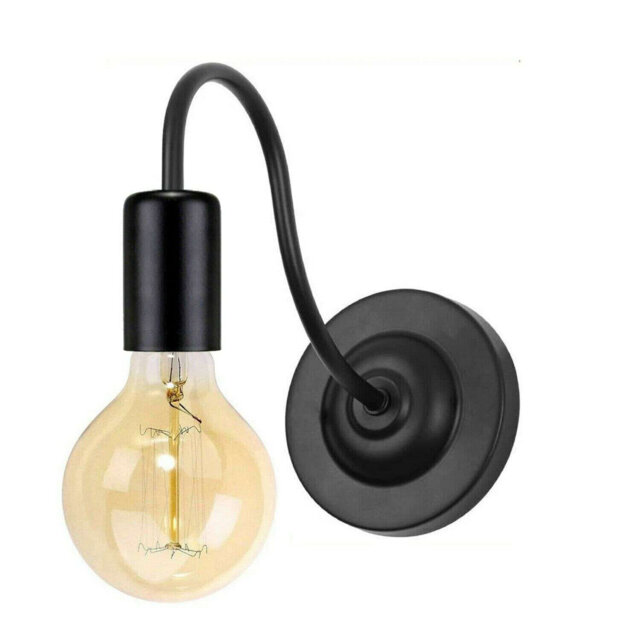 Wall Light 1 Pack, Wall Sconce Lamp Fitting Fixtures With E27 Lamp Holder For Restaurant Bar Hotel Coffee Shop Decoration
