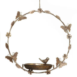 Anahly Metal Hanging Tray Bird Feeder