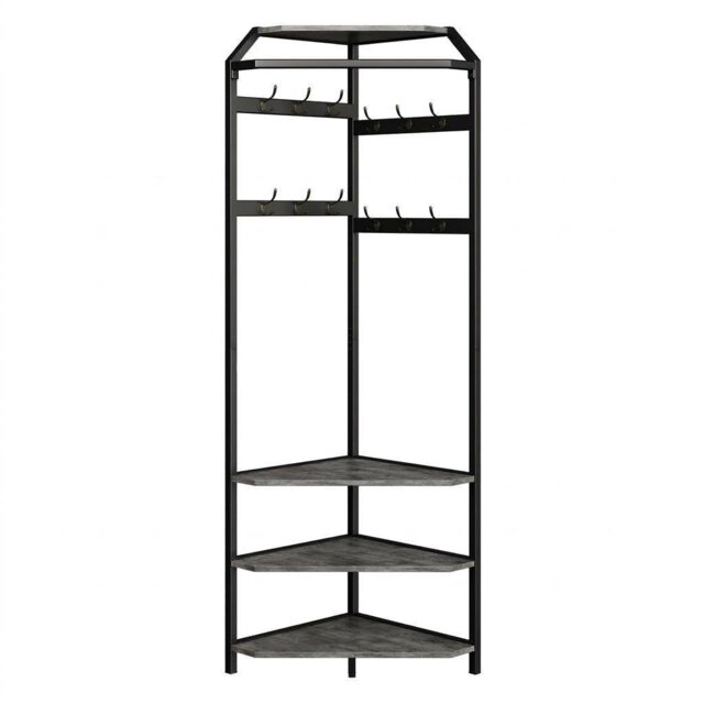 Metal Freestanding 1 - Hook Coat Rack