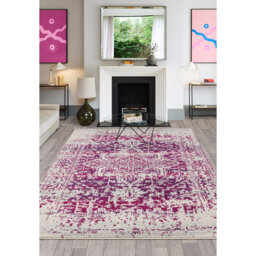 Fouke Tufted Purple/Grey Area Rug