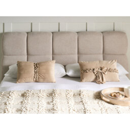 Beige Rectangular Cushion