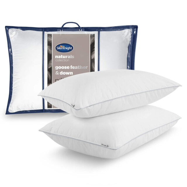 Silentnight Goose Feather and Down Pillow Pair