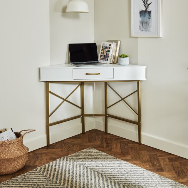 Agna Corner Writing Desk