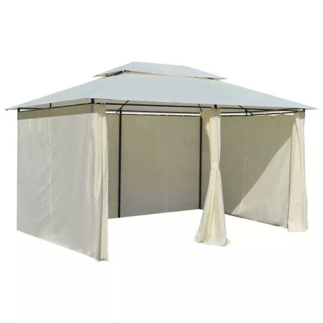 Garden 4 x 3m Metal Patio Gazebo