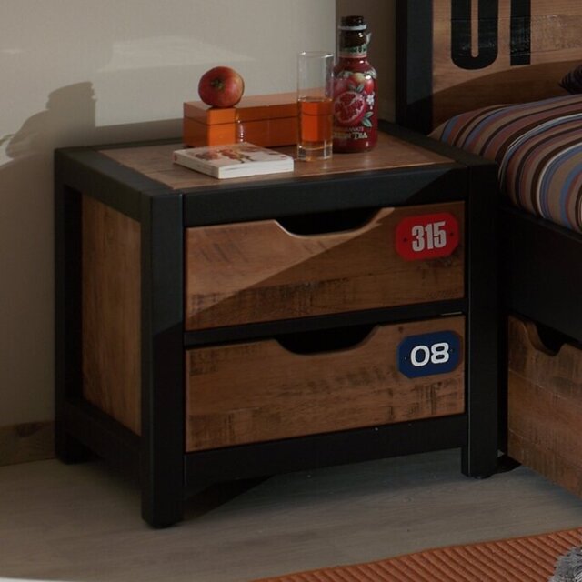 Simone 2 Drawer Bedside Table