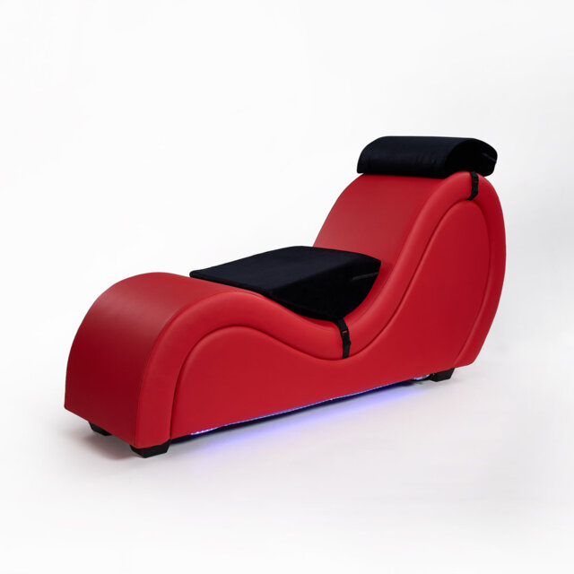 Faux Leather Chaise Lounge