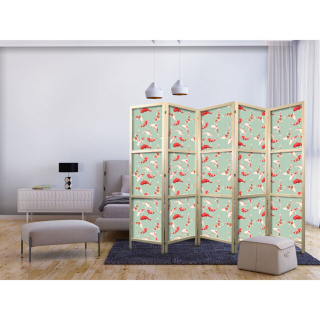171cm H Solid Wood Folding Room Divider