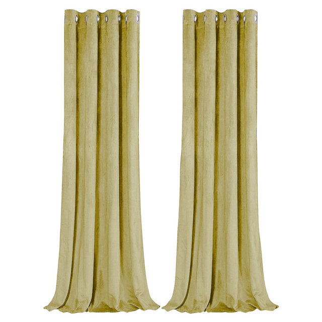 Velvet Room Darkening Curtain Panel Pair