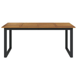 Latitude Run Garden Table With U-Shaped Legs 160X80x75 Cm Solid Wood Acacia