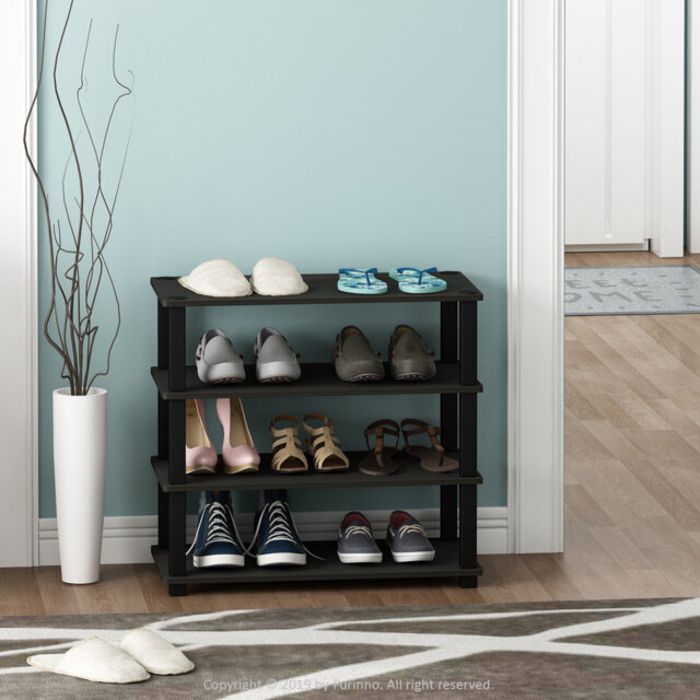 12 Pair Stackable Shoe Rack