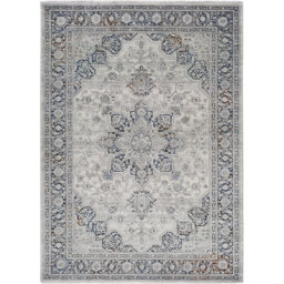 Cymon Geometric Silver/Grey Area Rug