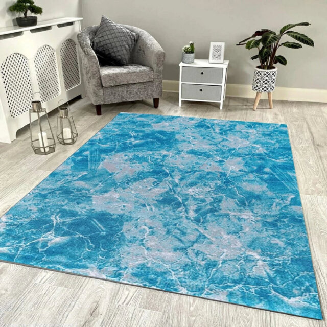 Marble Machine Tufted Indoor / Outdoor Area Rug