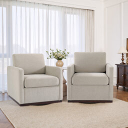 Upholstered Swivel Armchair