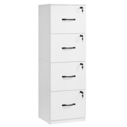 File Cabinet, Filing Cabinet For Home Office, Printer Stand, With 4 Lockable Drawers, Adjustable Hanging Rails, For A4 And Letter-Size Files