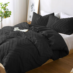 Microfiber Chequered Duvet Cover Set