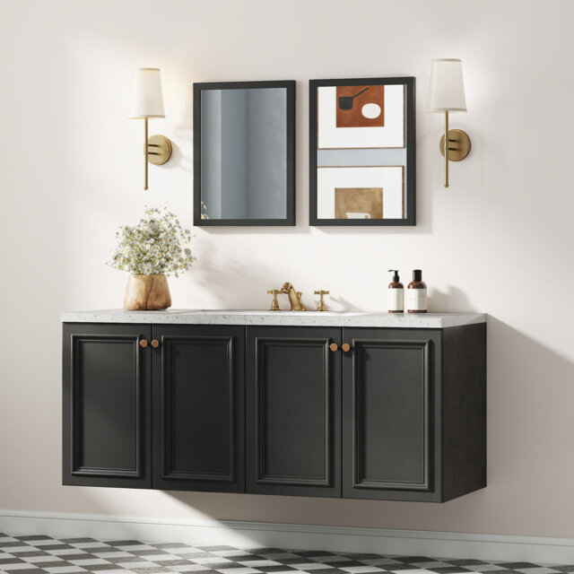 HOMCOM Decorative Rectangular Wall Mirror Wall-Mounted 30 x 40 cm Black