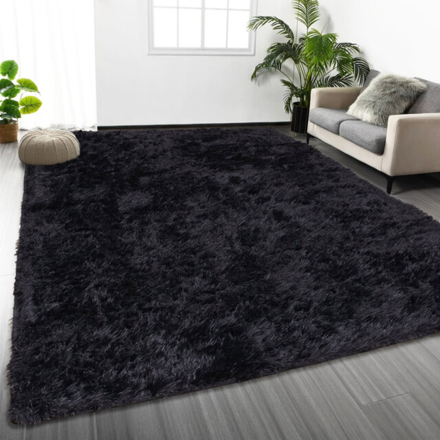 Plush Shaggy Area Rug â Soft High Pile Floor Rug For Living Room, Bedroom & Lounge