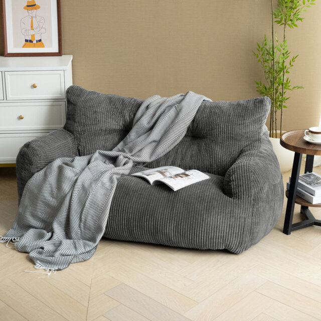 Bean Bag, Large Bean Bag Chair with Sponge Filling Included, 2 Seater Sofa with Portable Handle, Mod