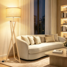 153cm Powder Coated Tripod Floor Lamp