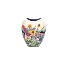 Old Tupton Ware Summer Bouquet 12 inch Malaki Table Vase