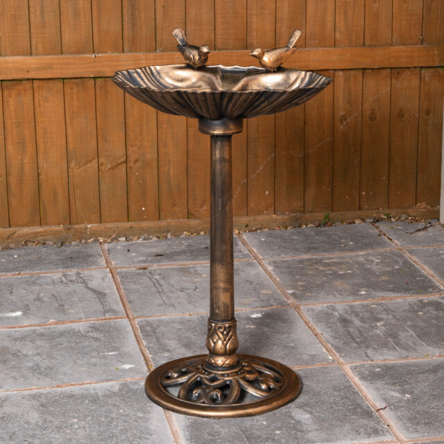 Samuel Alexander Polyresin Sculptural Birdbath