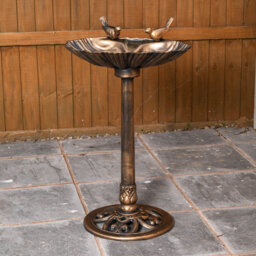 Samuel Alexander Polyresin Sculptural Birdbath