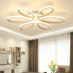 Innsbrook Modern Acrylic Light-adjusted Petal Ceiling Light 1-Light Semi Flush Mount Light