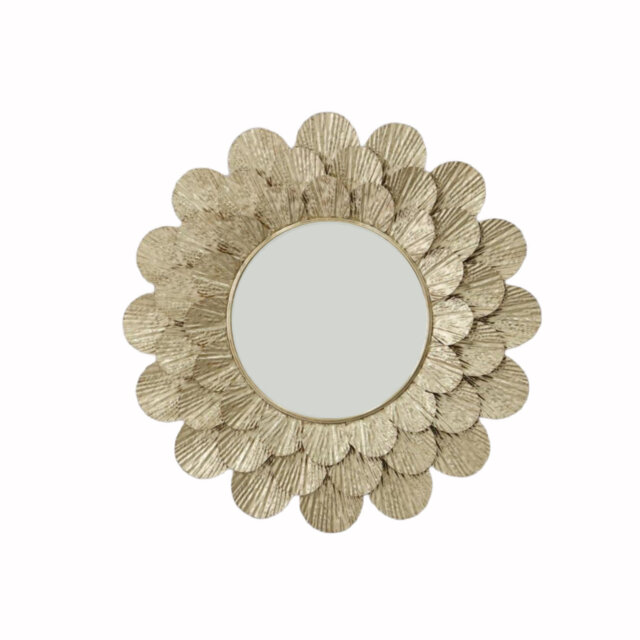 Deverel Metal Round Wall Mirror