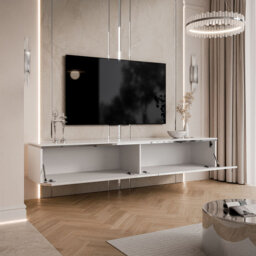"Unfinished TV Stand for TVs up to 50"" with Fireplace Included"