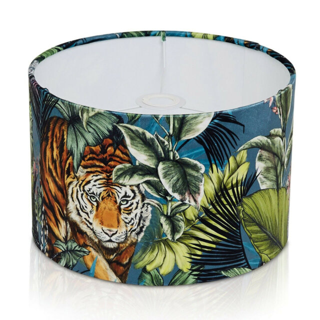 1 25cm H Velvet Drum Lamp Shade ( Screw On ) in Velvet
