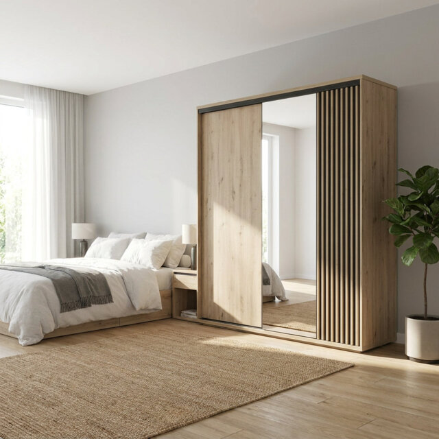 CALI 2 Door Laminate Wardrobe