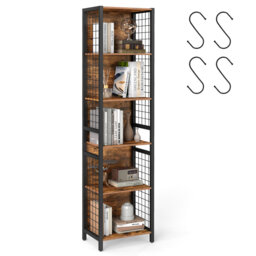 175.6cm H Steel Etagere Bookcase