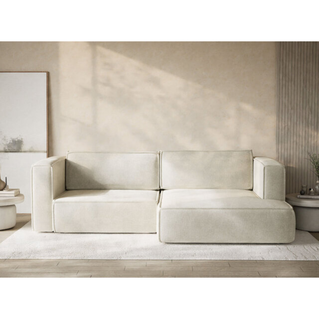 Four-Seater Corner Sofa With Bed Function