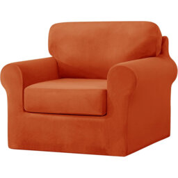Sofa Cover With Separate Seat Cushions And Backrests Stretch Velvet Sofa Slipcover Couch Covers Furniture Protector Split Combined (1 Seat Set 3 PCS)