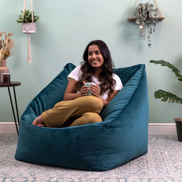 Natalia Velvet Armchair Bean Bag