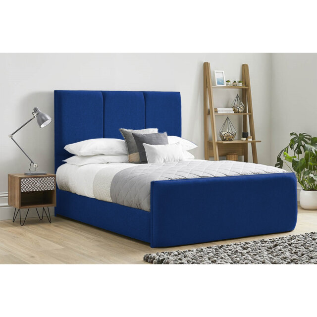 Ledley Kailua Upholstered Bed Frame - Plush Velvet with Headboard and Sprung Slats