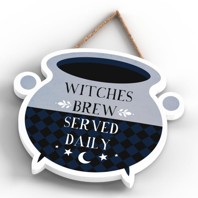 Witches Brew Witch Humour Wooden Plaque Vivid Squid Wholesale Wall Decor