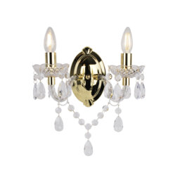 Xan Plastic Candle Wall Light