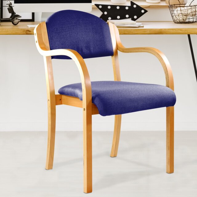 Villebois Bentwood Stacking Chair with Cushion