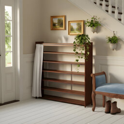 7-Tier Freestanding Shoe Rack with Curtain for Entryway Closet Storage