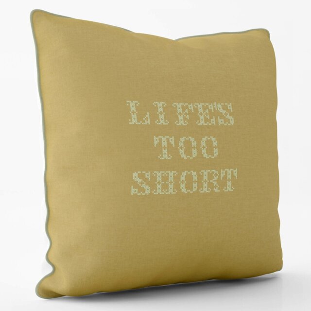 Lifes Too Short Banksy Inspired - Graffiti Art Cushion