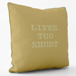 Lifes Too Short Banksy Inspired - Graffiti Art Cushion