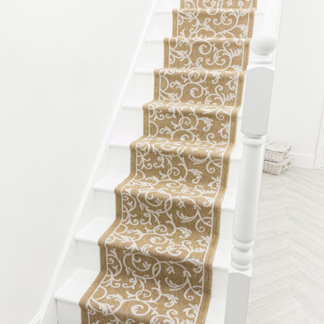 Ivy Brown Stair Runner – Reversible, Durable & Hardwearing Carpet for Stairs & Staircases, Multiple Lengths