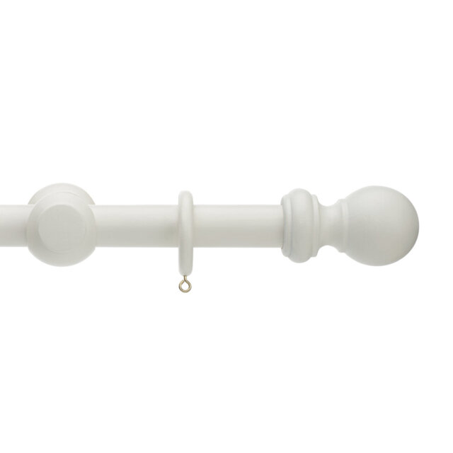 Keswick Wooden Complete Curtain Pole and Hardware Set