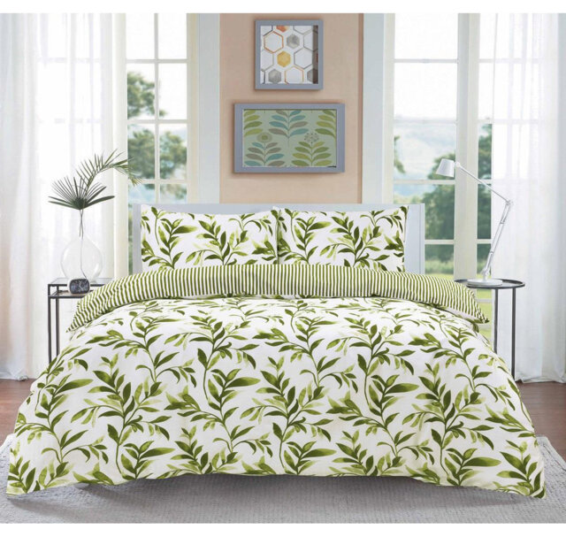 Scalzo Cotton Blend Floral Duvet Cover Set with Pillowcases Included