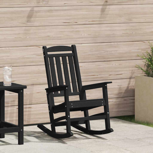 Garden Rocking Chair HDPE Furniture Outdoor Terrace Seating Patio