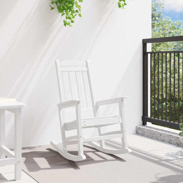 Garden Rocking Chair HDPE Furniture Outdoor Terrace Seating Patio