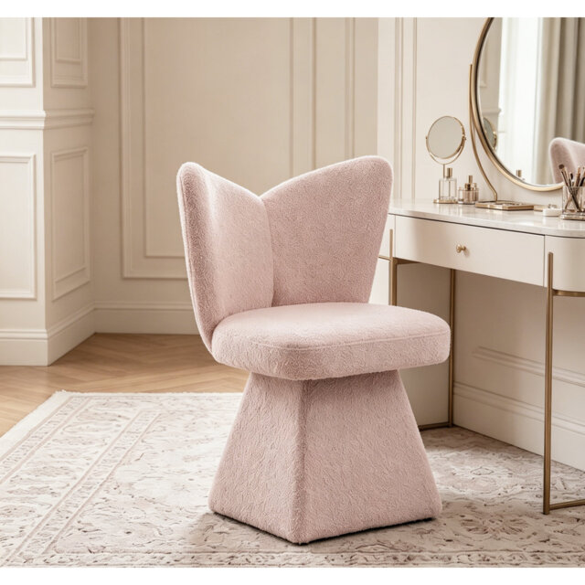 47cm H Fabric Upholstered Accent Stool